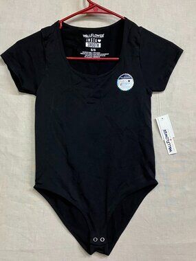 NWT Wallflower Bodysuit Women's Size Small Black Insta Smooth Seamless Stretch